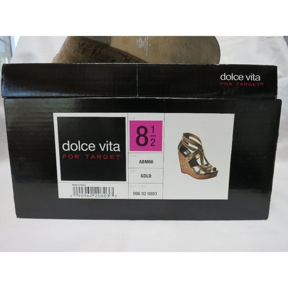 Dolce Vita for Target Gold Cork Wedges - Picture 7 of 7